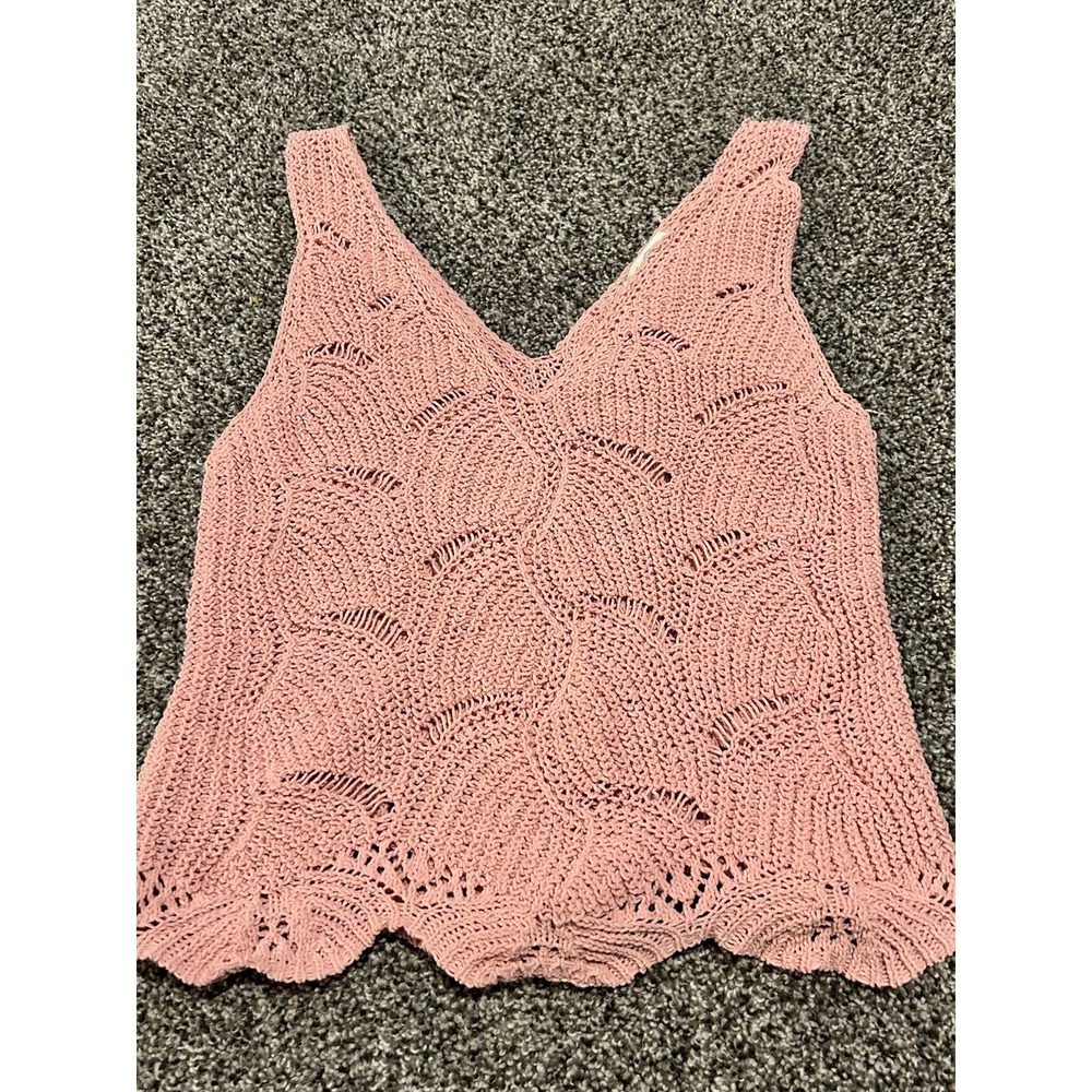 Elegant Knit Tank Top in Soft Pink